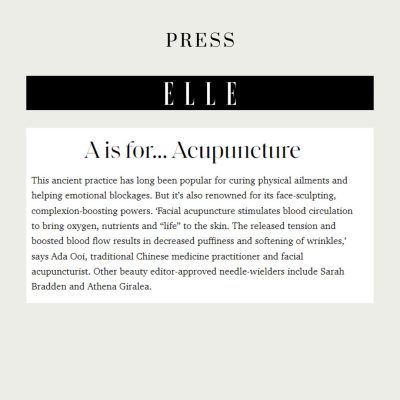 Featured in Elle